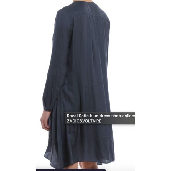 Zadig & Voltaire | Rheal Satin Dress Cocktail Date Night Holiday - Size XS - Picture 4 of 11